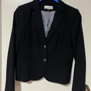 Calvin Klein Women's Classic Black 2 Button Suit Jacket